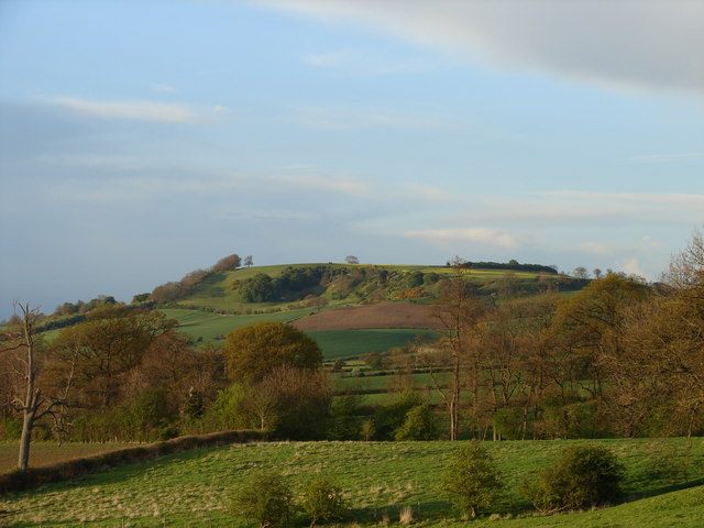 Meon Hill rising above the North Cotswolds
